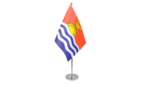 Kiribati Satin Table Flag